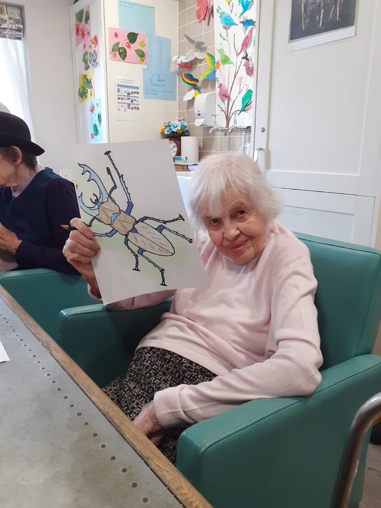 Ready, set, draw – Sidcup care home residents take part in worldwide art festival